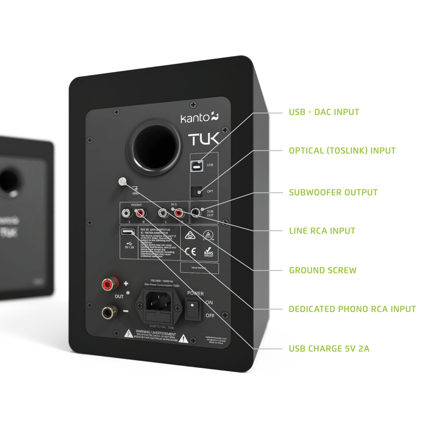 TUK powered speakers