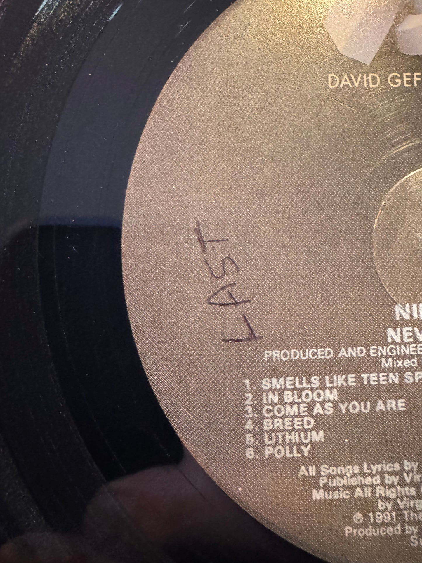 Nirvana Nevermind Original pressing (missprint)