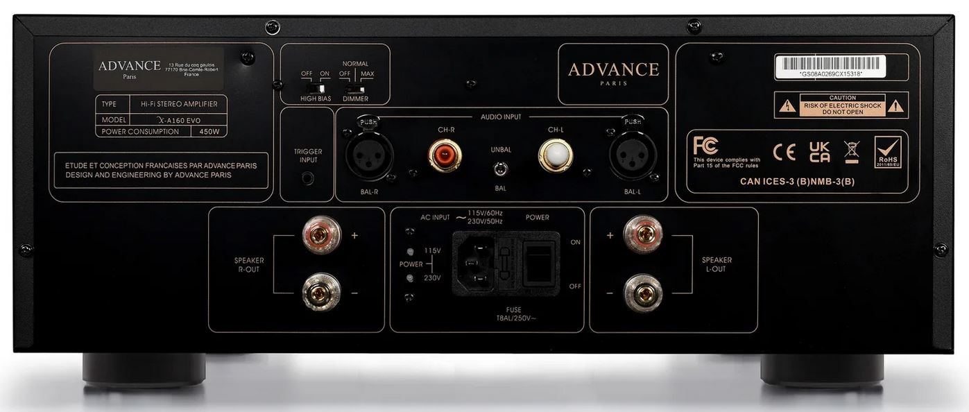 Advance Paris X-A160 Evo stereo amplifier   (Demo)