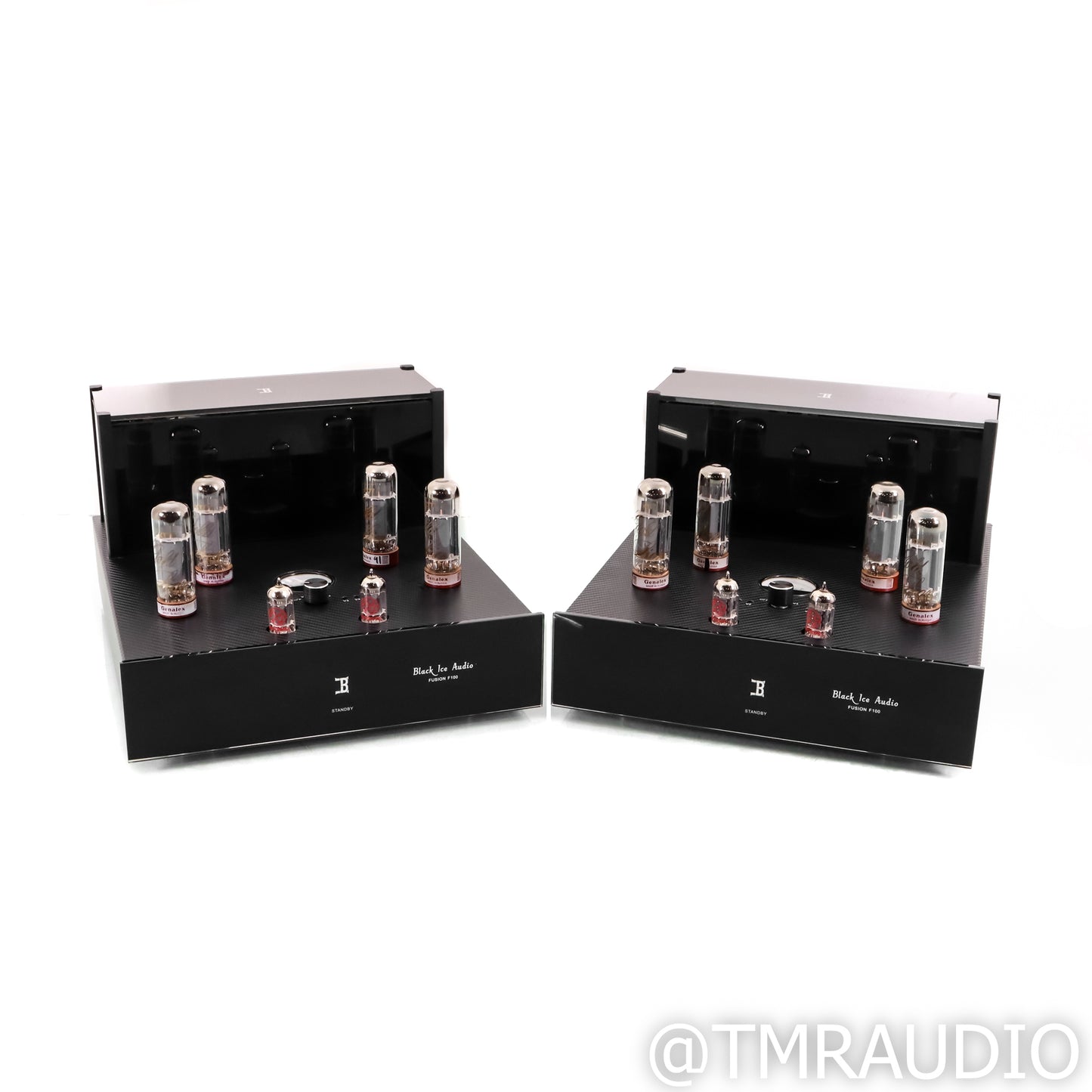 Black Ice Fusion F100 mono blocks with 6550 tubes  (PAIR) (local pick up only)